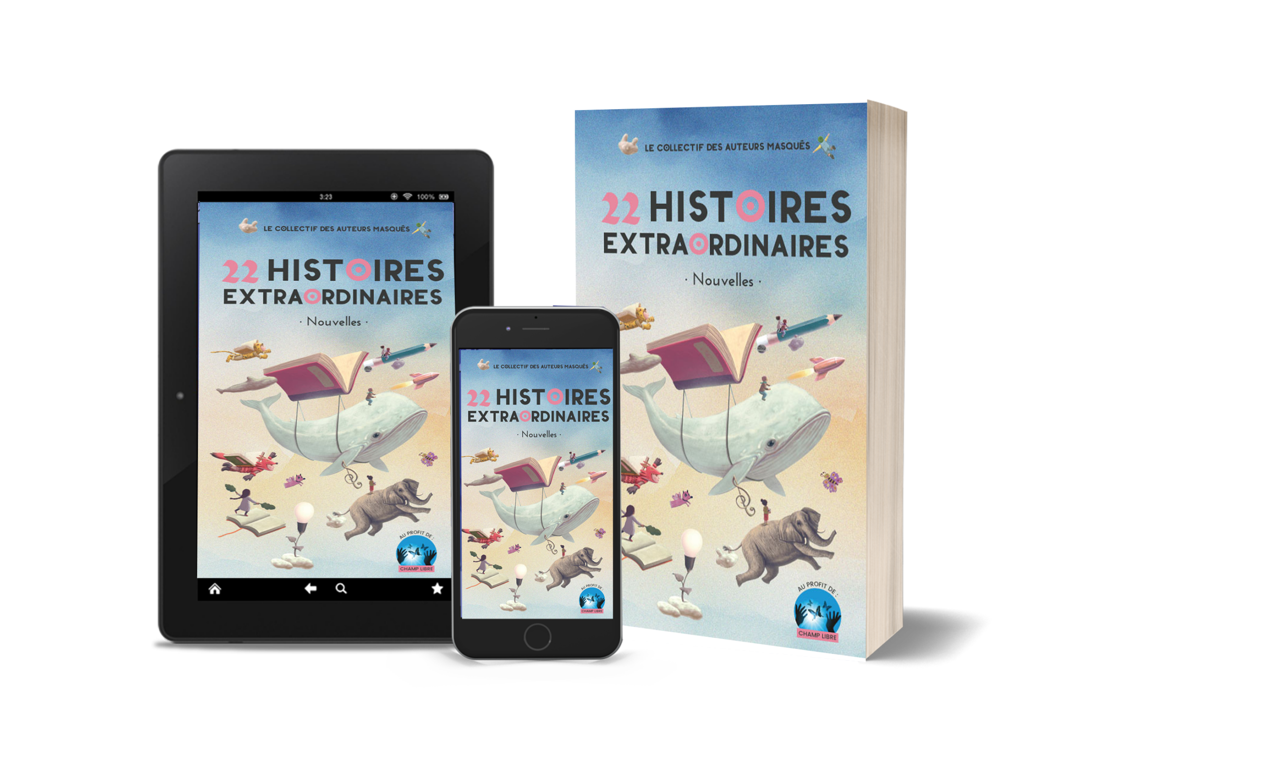 22 histoires extraordinaires collectif les auteurs masqués pour association champ libre